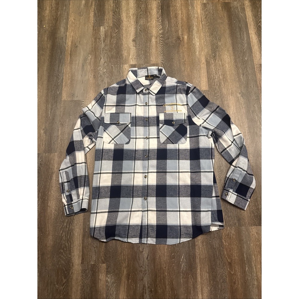 Yellowstone Dutton Ranch Men's 2XL Long Sleeve Plaid Flannel Shirt